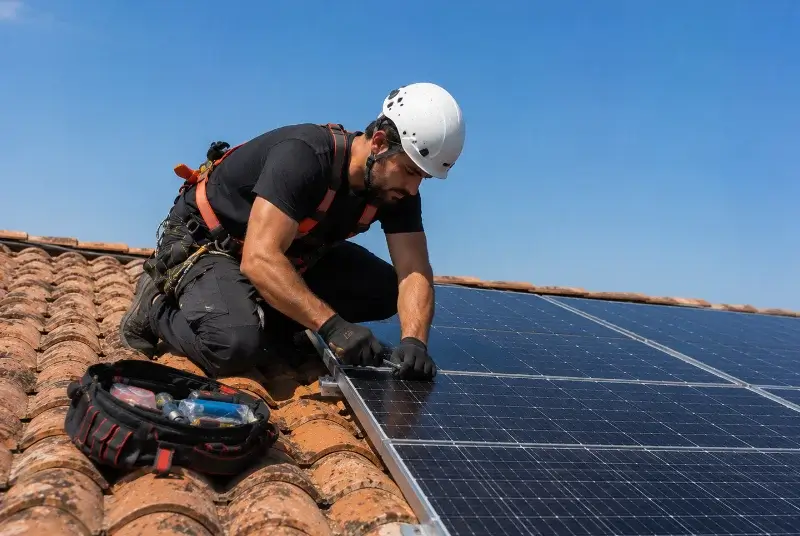 Maintenance et monitoring de panneaux solaires à Monthieux