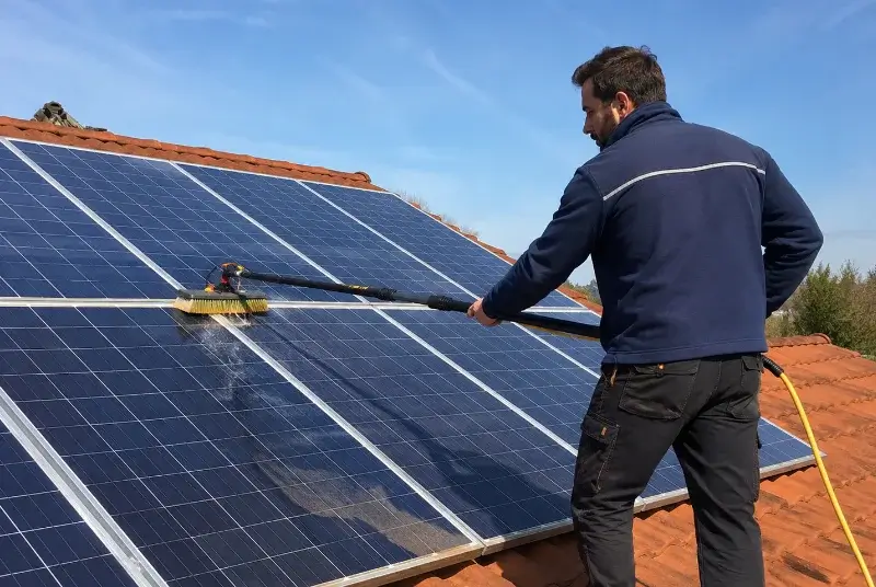 Nettoyage et entretien de panneaux solaires à Monthieux